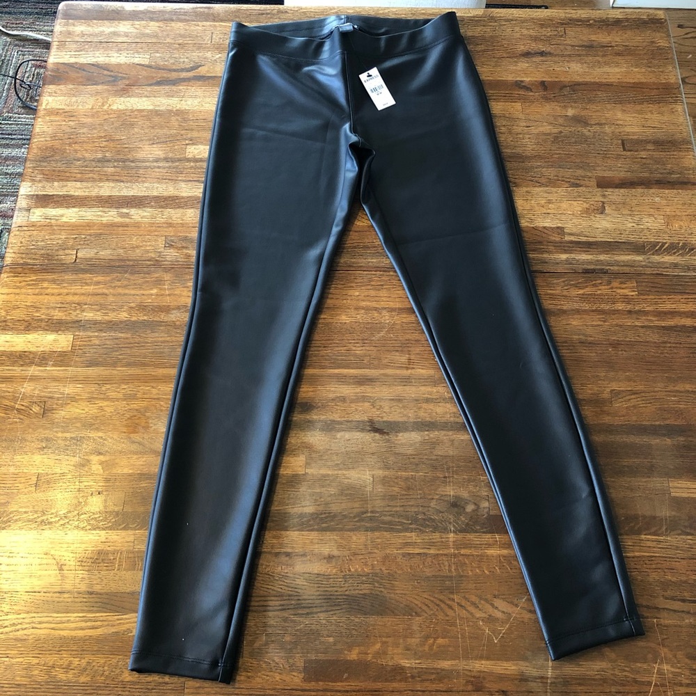 Express faux leather pants